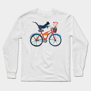 Cat Issis rides Long Sleeve T-Shirt